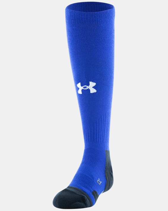Kids' UA Team Over-The-Calf Socks, Blue, pdpMainDesktop image number 2